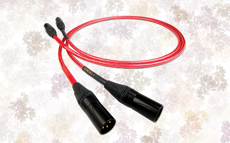Nordost Heimdall 2 Analogue Interconnect Cable on a brown leafy background