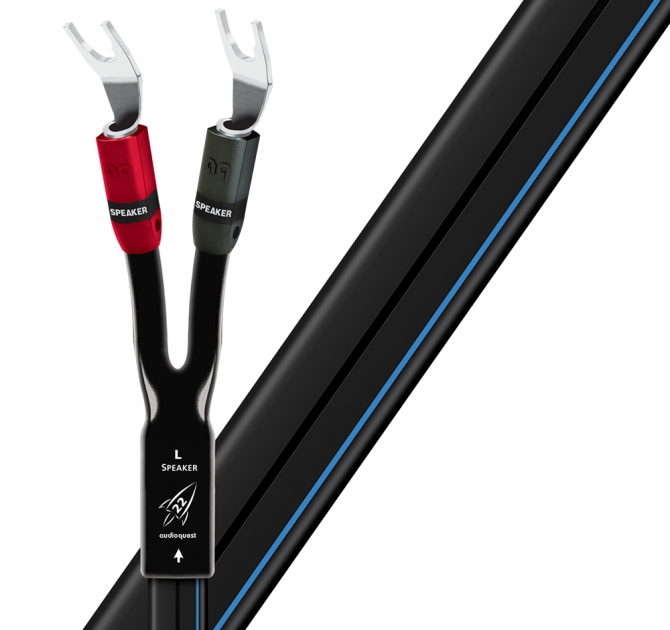 AudioQuest Rocket 22 Speaker Cable - 4.0m, Multi-Spade, Multi-Spade