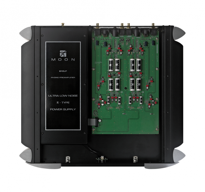 Moon 610LP Phono Preamplifier inside circuitry.