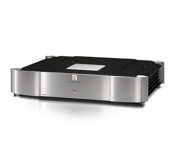 Moon 820S External Power Supply in silver.