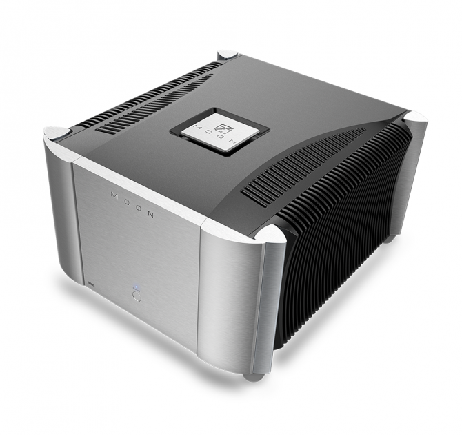 Moon 888 Mono Power Amp in silver.