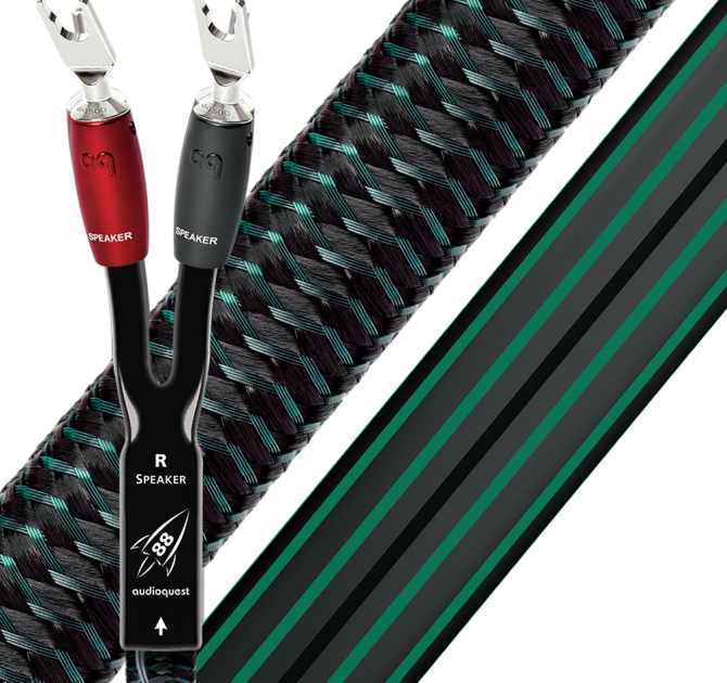 AudioQuest Rocket 88 Speaker Cable - 4.0m, Multi-Spade, Multi-Spade