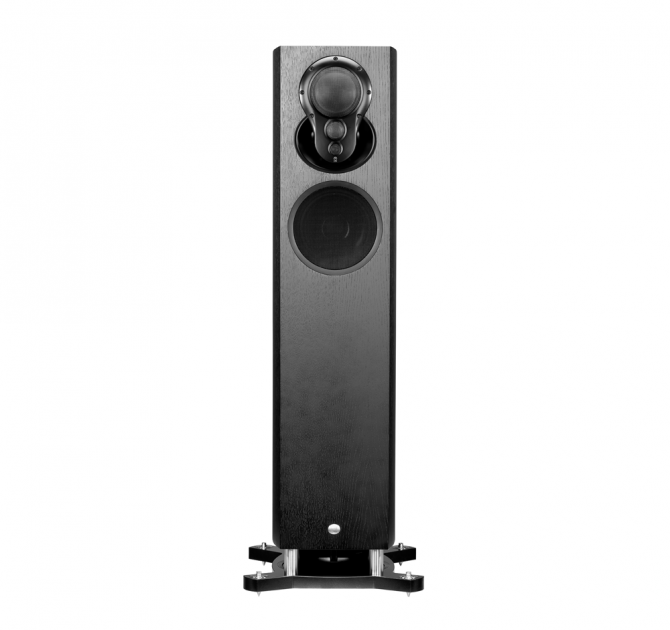 Linn Akubarik Exakt Loudspeaker in black - front facing