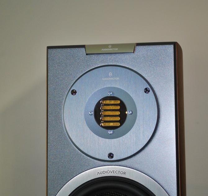 Close-up of the top of the Audiovector R3 Arreté we have in our showroom.