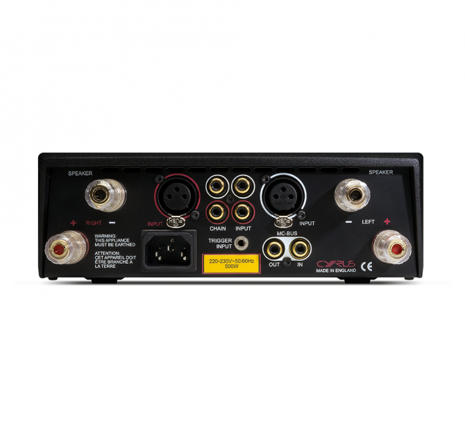 Cyrus Stereo 200 Power Amplifier back view.