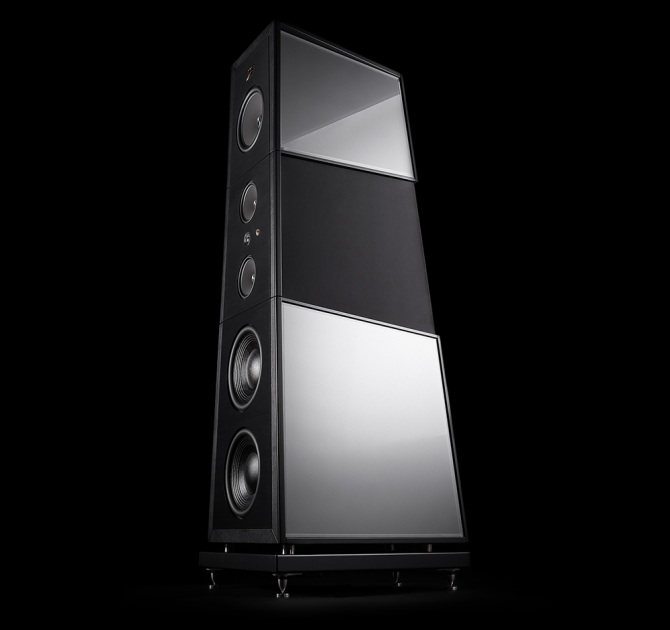 Rosso Fiorentino Florentia Loudspeaker side view