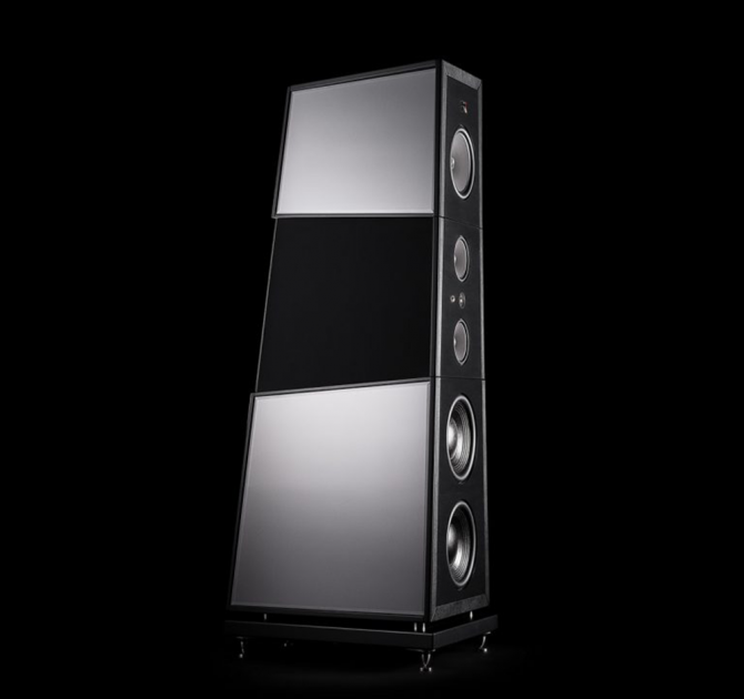 Rosso Fiorentino Florentia Loudspeaker side view