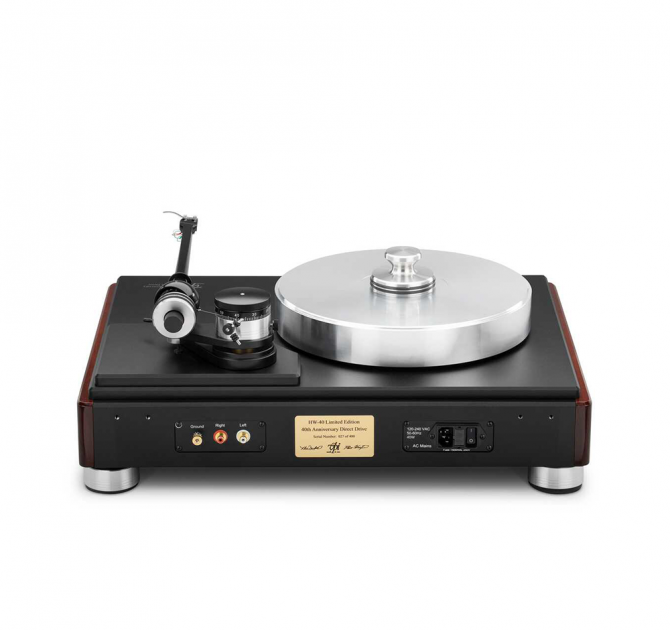 VPI HW-40 Turntable rear and top view