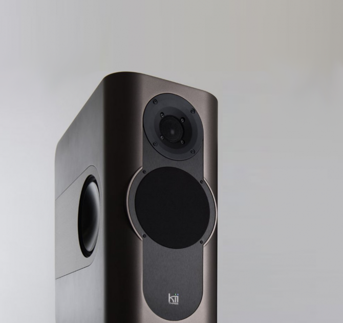 A single Kii Three Loudspeaker in Iced Bronze