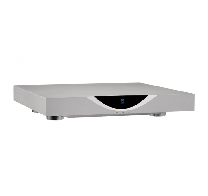 Linn Klimax DSM in silver, top, side and front view.