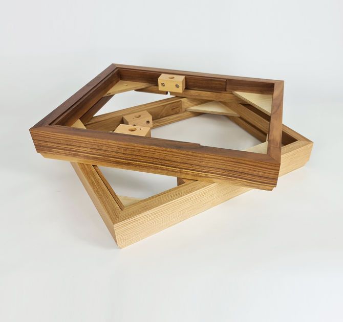 LP12 plinths - walnut on top of oak