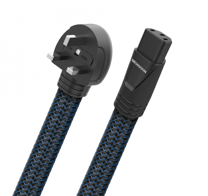 AudioQuest Monsoon - 3.0m, C13 Mains Plug, UK Mains Plug 