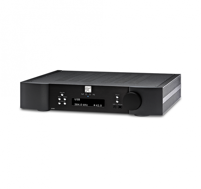 Moon 240i Stereo Integrated Amplifier in black.