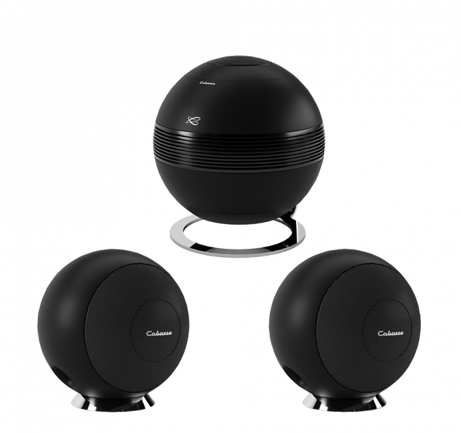 Cabasse Riga 2 Sub System (on base) in black