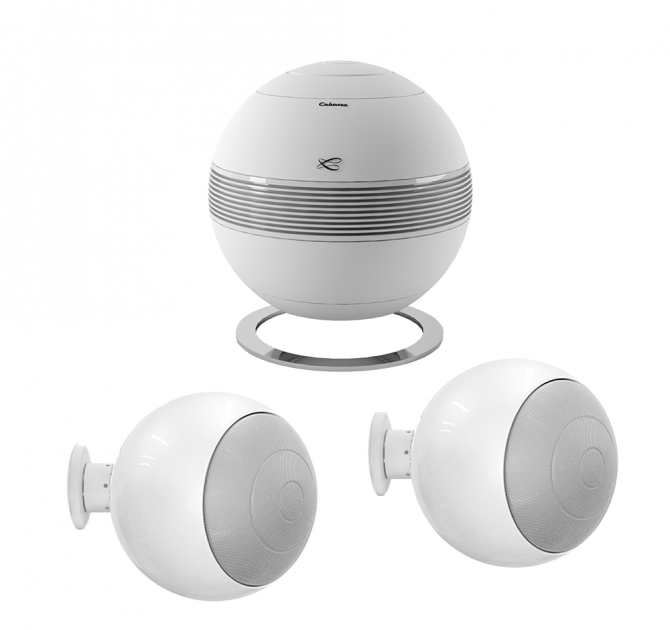 Cabasse Baltic 5 Sub System (on wall) in white