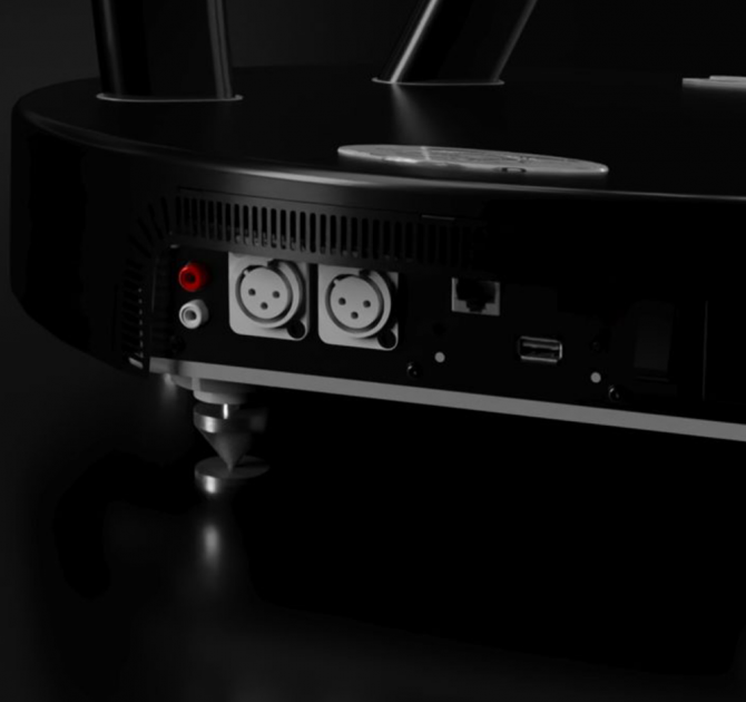 Cabasse Pearl Pelegrina Loudspeaker in black - rear view 