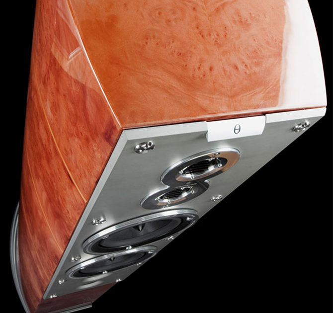 Audiovector R11 Arreté Loudspeaker in Madrona Burl top down view