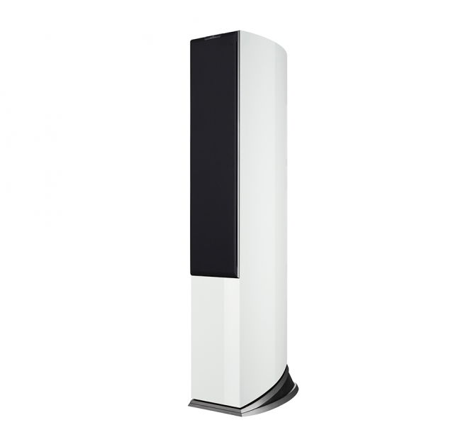 Audiovector R6 Signature in Piano White grille on