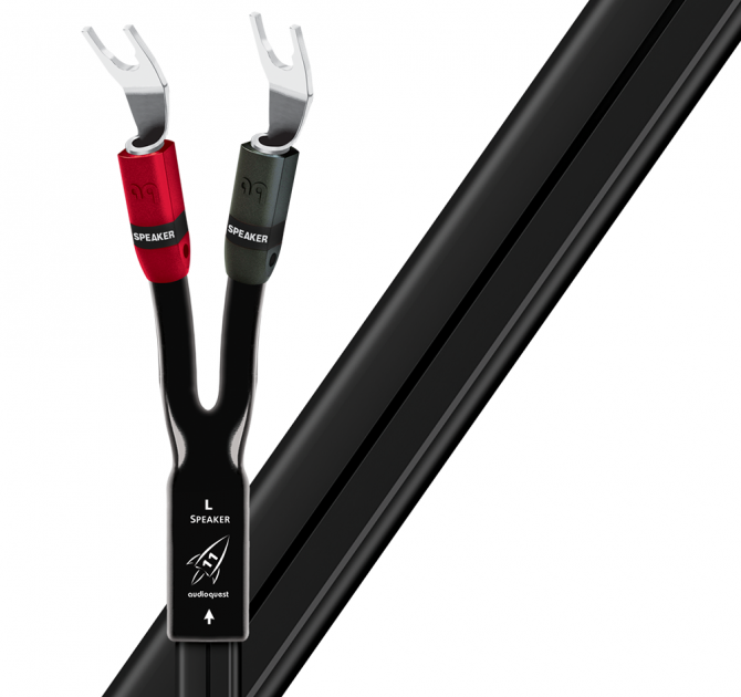 AudioQuest Rocket 11 Speaker Cable - 2.5m, Multi-Spade, Multi-Spade