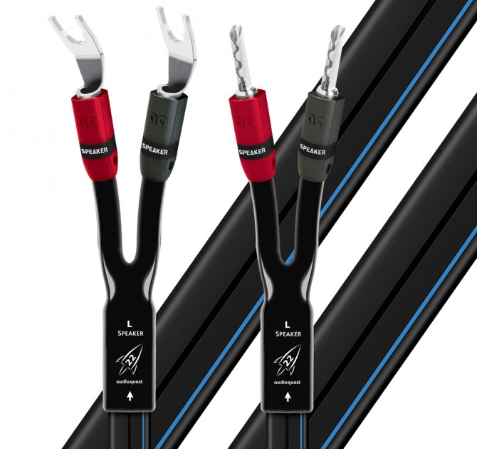 AudioQuest Rocket 22 Speaker Cable - 4.0m, Banana Plug, Multi-Spade