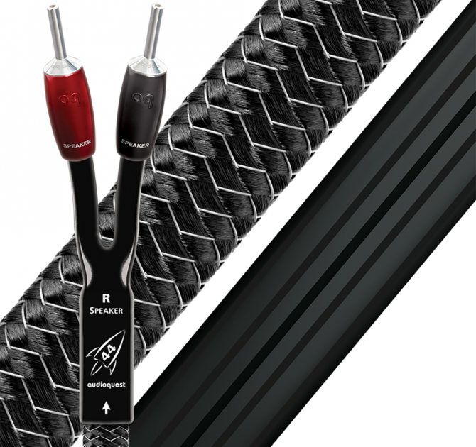 AudioQuest Rocket 44 Speaker Cable - 2.0m, Banana Plug, Banana Plug