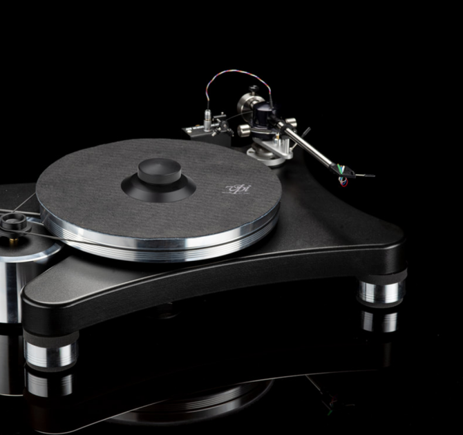 VPI Scout 21 Turntable on a black background