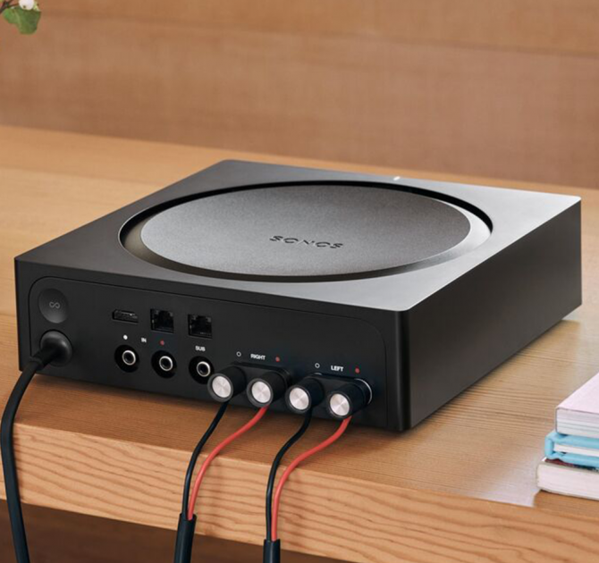 SONOS Amp rear cable connections