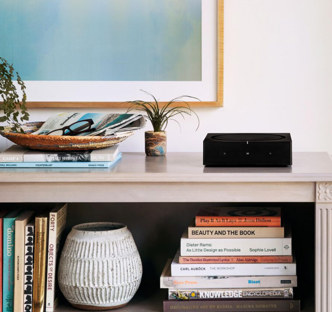 SONOS AMP on cupboard