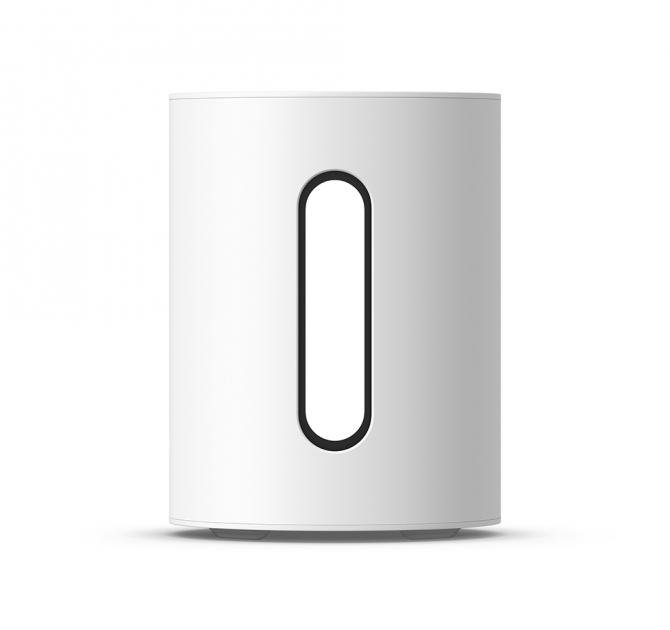 Sonos Sub Mini in white - forward facing view