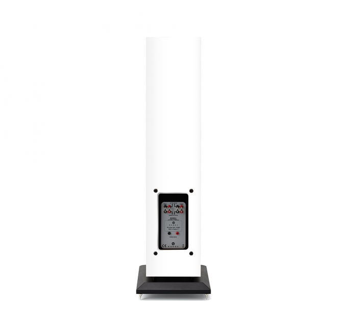 A Kudos Super 20A Loudspeaker in white - view of the rear