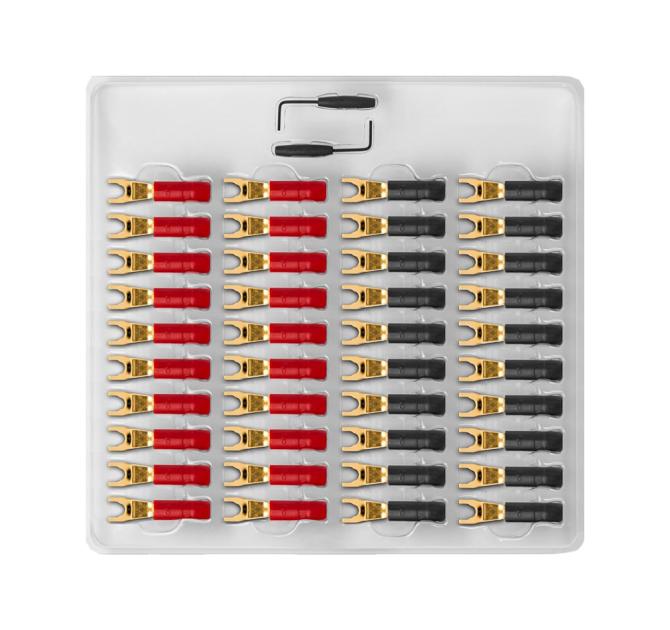 AudioQuest SureGrip 300 Multi-Spade in gold plating - tray of 40