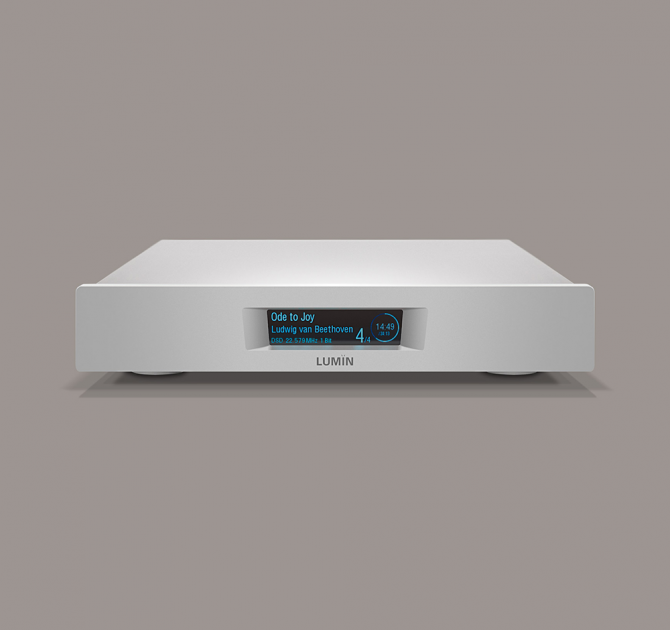 Lumin U2 Mini in silver front view