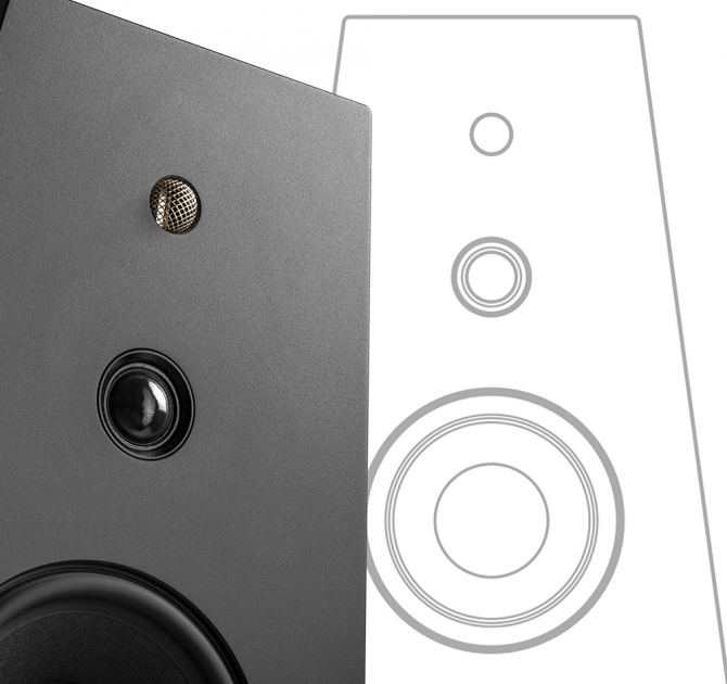 Rosso Fiorentino Volterra Loudspeaker close-up