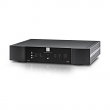 MOON 280D MiND 2 Streaming DAC in black.  Front, top and side view.