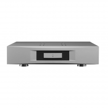 Linn Akurate 4200 in silver front and top view.