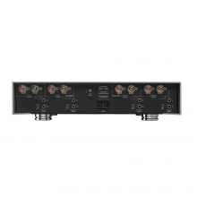 Linn Akurate 4200 in black rear view.