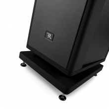 Rosso Fiorentino Elba II Loudspeaker.  Close-up of the bottom