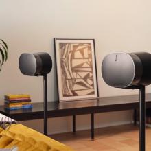 SONOS Era 300 Loudspeaker - a pair in black on stands
