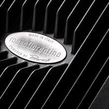 Rosso Fiorentino Florentia Loudspeaker.  Close-up 