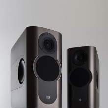 A pair of Kii Three Loudspeakers in Iced Bronze Metallic