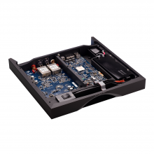 Linn Klimax DSM in black, inside view.