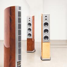 Three Audiovector R10 Arreté Loudspeakers - on in each finish