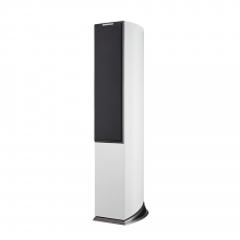 Audiovector R3 Arreté in white silk grille on
