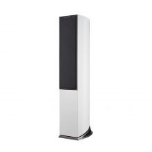 Audiovector R3 Signature in white silk grille on