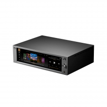 Rose RS-201E Streamer, DAC and amplifier front, side and top view in grey
