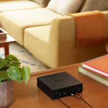 SONOS Port top, side and rear view