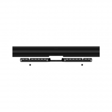 Sonos Arc Wall Mount Black horizontally placed with the Arc beside it.